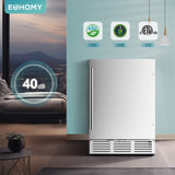 EUHOMY Beverage Refrigerator Under Counter Beer Fridge Large Capacity Wine Cooler - BRU-04