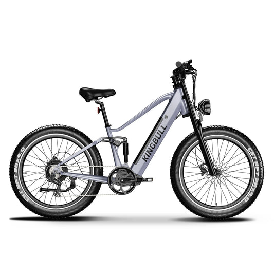 Kingbull Rover | All Terrain Full Suspension Electric Bike - KRV-GRAY