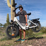 Kingbull Literider | All Terrain Folding Electric Fat Bike - KLR-BLACK