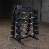 iDeal Body Solid Fixed Barbell, Fixed Curl Bar Rack - SBBR100