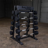 iDeal Body Solid Fixed Barbell, Fixed Curl Bar Rack - SBBR100