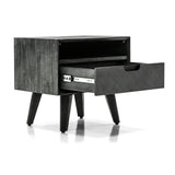 iDeal Mohave Acacia Wood 4-Piece Bedroom Set with Elegant Upholstered Bed and Spacious Storage Solutions - SETMVBDQN4A