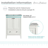 Swiss Madison Cannes 24" Bathroom Vanity in White - SM-BV412 - Backyard Provider
