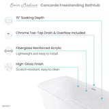 Swiss Madison Concorde 67" Freestanding Bathtub - SM-FB571 - Backyard Provider