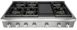 Thermador Gas Rangetop 48'' Stainless Steel PCG486WD - 7710403690589
