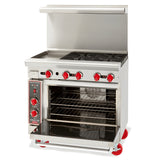 American-Range 36-Inch Restaurant Range with Convection Oven AR-6-C - 45570