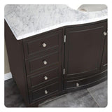 Silkroad Exclusive 55" Single Sink Bathroom Vanity - HYP-0703-WM-UWC-55