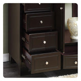 Silkroad Exclusive 55" Single Sink Bathroom Vanity - HYP-0703-WM-UWC-55