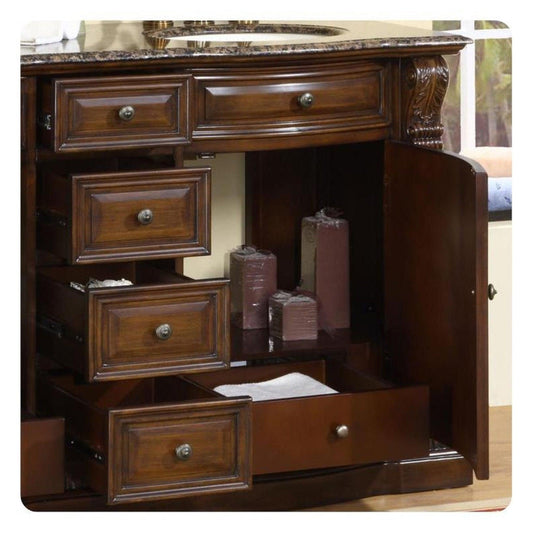 Silkroad Exclusive 60" Double Sink Bathroom Vanity - HYP-0712-BB-UIC-60