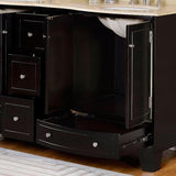 Silkroad Exclusive 60" Double Sink Bathroom Vanity – HYP-0703-CM-UWC-60