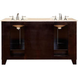 Silkroad Exclusive 60" Double Sink Bathroom Vanity – HYP-0703-CM-UWC-60