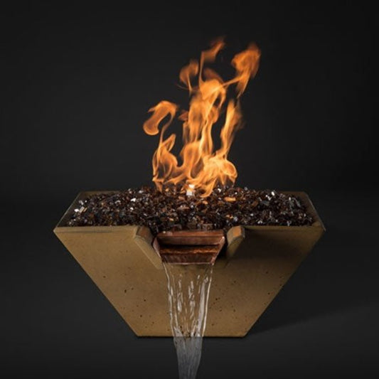 Slick Rock 29" Cascade Square Fire Bowl, Copper Spillway – KCC29SPSCCMNG