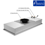 Awoco RH-IT06-R Ceiling Mount Range Hood, 14-1/2”D, 4-Speed, 800 CFM – RH-IT06-R30-COLD