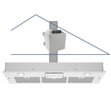 Awoco 14.5" Split Insert Range Hood, 800 CFM – RH-IT06-M30-COLD-MESH