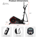 iDeal Sunny Health & Fitness Smart Heavy-Duty Elliptical Training Machine - SF-E323055S