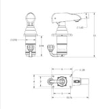 TACO Marine Grand Slam 390 Mount For 1-1/2" Outrigger - GS390 Pair