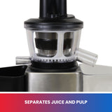 Total Chef Slow Juicer, Herbs, Wheatgrass, Fruits, Vegetables, Easy to Clean - TCSJ01