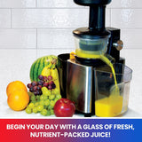 Total Chef Slow Juicer, Herbs, Wheatgrass, Fruits, Vegetables, Easy to Clean - TCSJ01