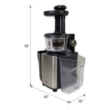 Total Chef Slow Juicer, Herbs, Wheatgrass, Fruits, Vegetables, Easy to Clean - TCSJ01