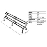 TROY 10-Pair Dumbbell Saddle Rack - DR-10