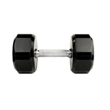 iDeal Troy 3 lb to 50 lb 13 Pair 12 Sided Premium Rubber Dumbbell Set With Vertical Rack - VERTPAC-TSDR50G