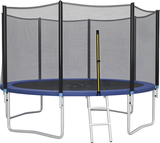 Costway Trampoline 14' Outdoor Recreational with Enclosure Net and Ladder New - TW10041+