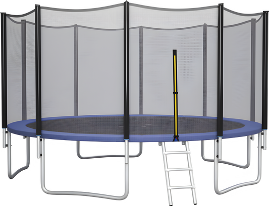 Costway Trampoline 16' Outdoor Recreational with Enclosure Net and Ladder New - TW10043+