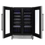 Thor Kitchen Appliance Package - 36 in. Natural Gas Range, Range Hood, Microwave Drawer, Refrigerator with Fridge and Ice Maker, Dishwasher, Wine Cooler, AP-LRG3601U-14
