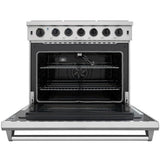 Thor Kitchen Appliance Package - 36 in. Gas Range, Refrigerator, Dishwasher - AP-LRG3601U-2
