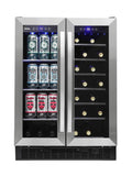 Danby - 5.2 CuFt Beverage Center, French Door Design, LED LightsBeverage Center - DBC052A1BSS