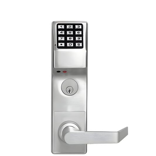 Alarm Lock Trilogy Classroom Mortise Lever Set w/ High Capacity Audit Trail - US26D - Satin Chrome - Right Handed - Grade 1 - ALL-DL3500CRR-26D