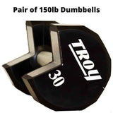 iDeal Troy 150 lb Pair Urethane Dumbbells - TSDU-150