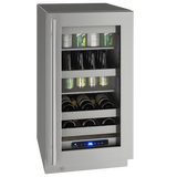 U-Line - 18" 5 Class Slide & Secure™ Beverage Center - UHBV518 - UHBV518-SG01A