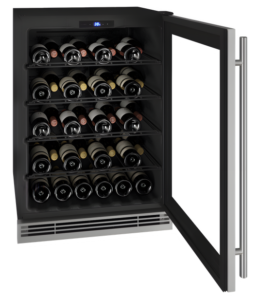 U-Line - 24" 1 Class Wine Refrigerator - HWC024 - UHWC024-SG01A