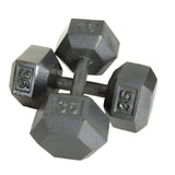 USA Sports by Troy  Iron Hex Dumbbell Set with Rack - VERTPAC-IHD50
