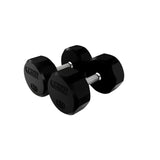 Troy  12-Sided Dumbbells & Rack Set - VERTPAC-TSDR75