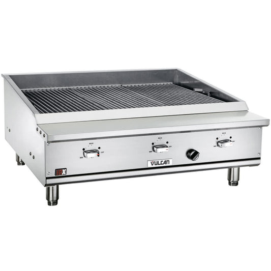 Vulcan VTEC36 36" Infrared Natural Gas Charbroiler - 66,000 BTU