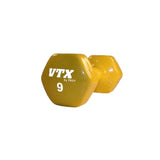 iDeal VTX Vinyl Aerobic dumbbells 3 Pairs of 4 lbs, 6 lbs, 7 lbs and 9 lbs - VD3pr-4679
