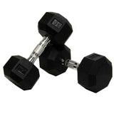iDeal VTX 100 lbs 8-sided Urethane Dumbbell Pair  - SDU-100-2X