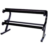 iDeal VTX by Troy 5 lb to 50 lb 8 Sided Rubber Encased Dumbbell Set with Rack - VERTPAC-SDR50