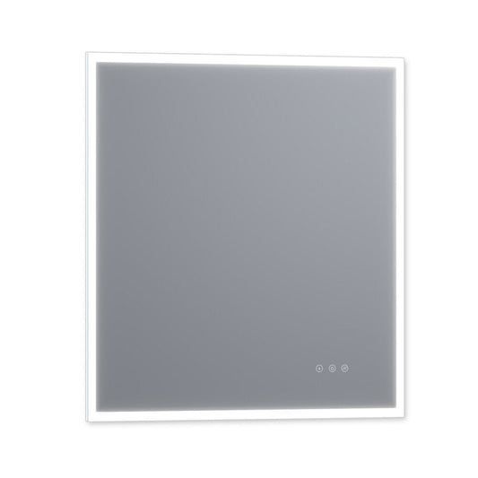 Arpella - Lucent 34 in. x 36 in. Wall Mounted LED Vanity Mirror with Color Changer, Memory Dimmer and Defogger - LEDCM3436