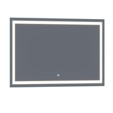 Arpella - Lumina 60 in. x 36 in. LED Lighted Vanity Mirror with Built-In Dimmer and Anti-Fog Feature - LEDSM2060