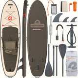 Retrospec Weekender Plus Inflatable Stand Up Paddle Board Kayak Hybrid 10'6" - 5401