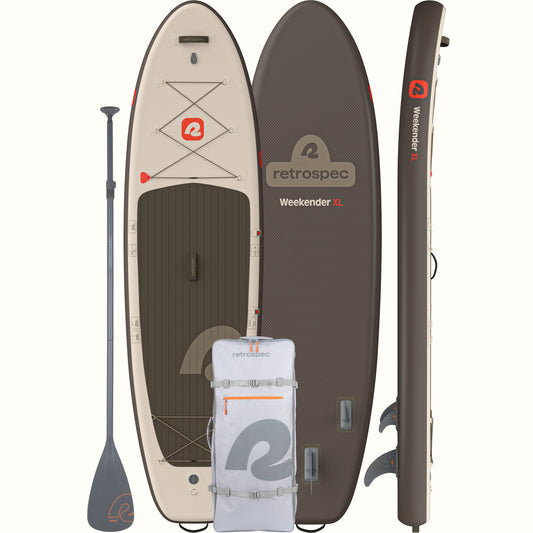 Retrospec Weekender XL Inflatable Stand Up Paddle Board 11’ - 6309