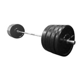 York Barbell USA Black Bumper Plate & Barbell Sets (KG) 28054