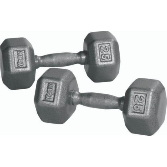 York Barbell Pro Hex Dumbbell 5-50lb Set