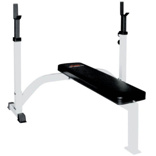 York Barbell FTS Olympic Fixed Flat Bench With Uprights - 48006