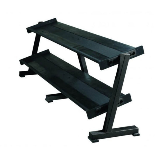 York Barbell Two Tier Tray Dumbbell Rack 69128