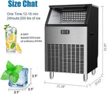 Antarctic Star Commercial Ice Makers Machine Stainless Steel Makers - Z5845AS