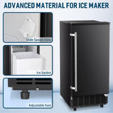 Antarctic Star Ice Maker Ice Scoop Handle Water Inlet Pipe Draining Pipe Quick Connector - Z5836F-black